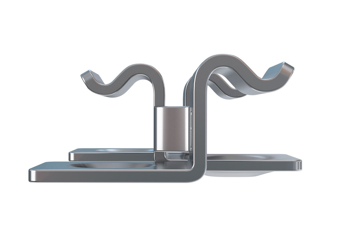 HILST Клипса HILST Premium 3D (металл), 5мм (упак. 100шт)
