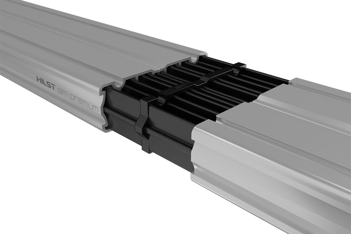 HILST Соединитель алюминиевой лаги HILST Slim 60х20 (упак. 10шт)
